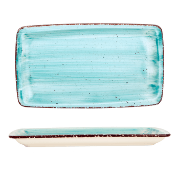 Gural turquoise platou dreptunghiular 29x17cm