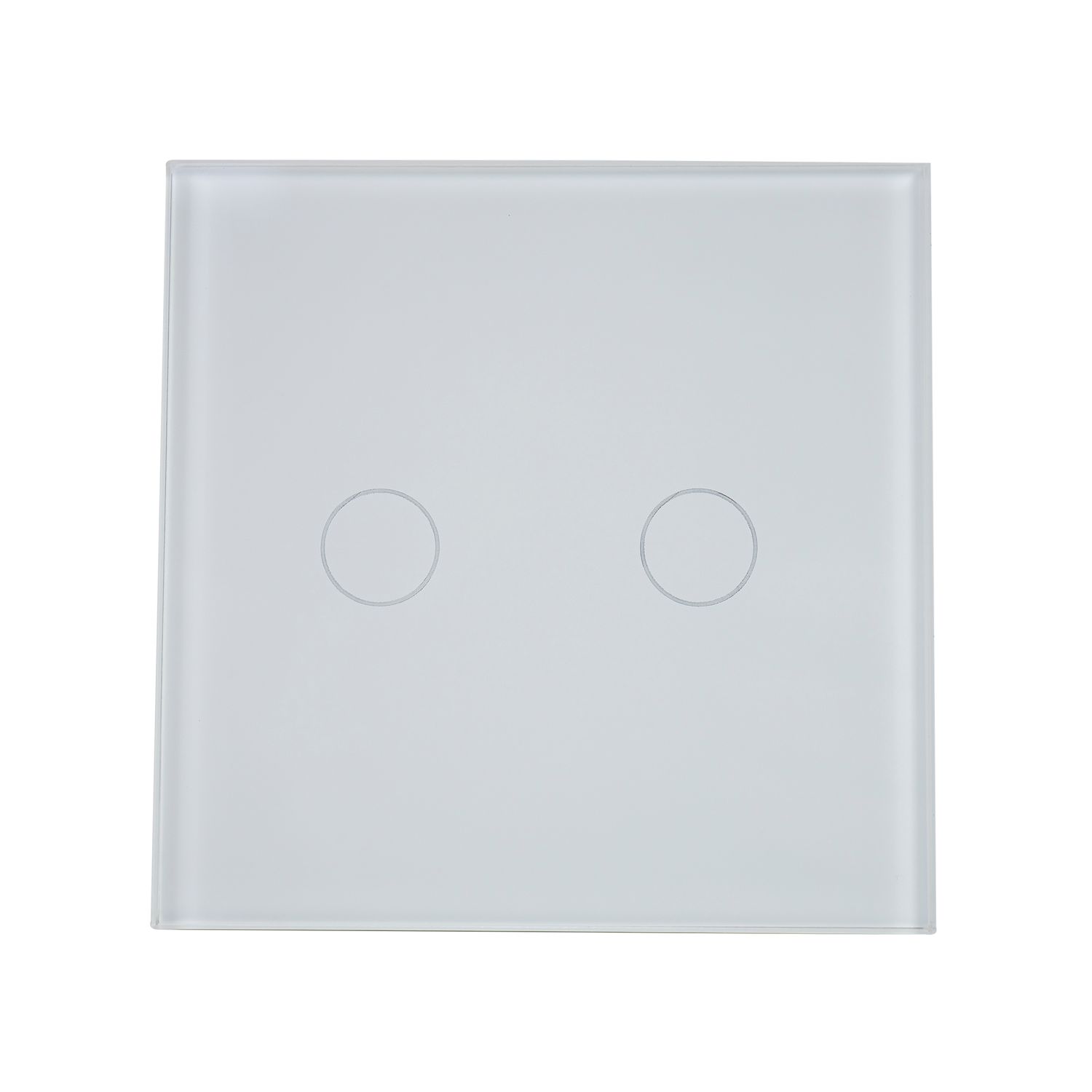 Intrerupator cap scara dublu cu touch PNI CS202MT din sticla, alb cu LED indicator fotografia produsului View 2 L