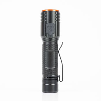 Lanterna PNI Adventure F650 Cu LED 20W, 2000lm, Din Aluminiu, IPX6, Acumulator Inclus, Incarcare Prin USB Tip C