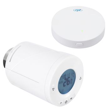 Kit Wifi cap termostatic inteligent PNI CT25T pentru calorifer + Hub PNI CT25WIFI cu control prin Internet elefant.ro imagine noua 2022