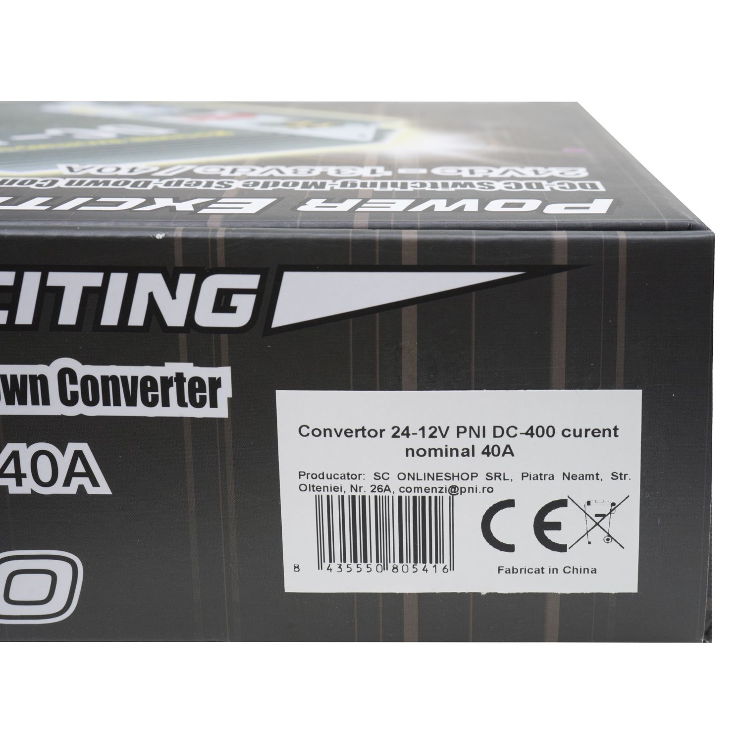 Convertor 24-12V PNI DC-400 curent nominal 40A fotografia produsului View 5 L