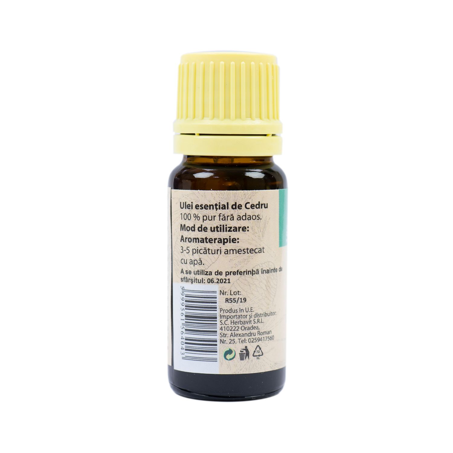 Ulei esential de Cedru (Juniperus mexicana) 100% pur fara adaos, 10 ml fotografia produsului View 2 L