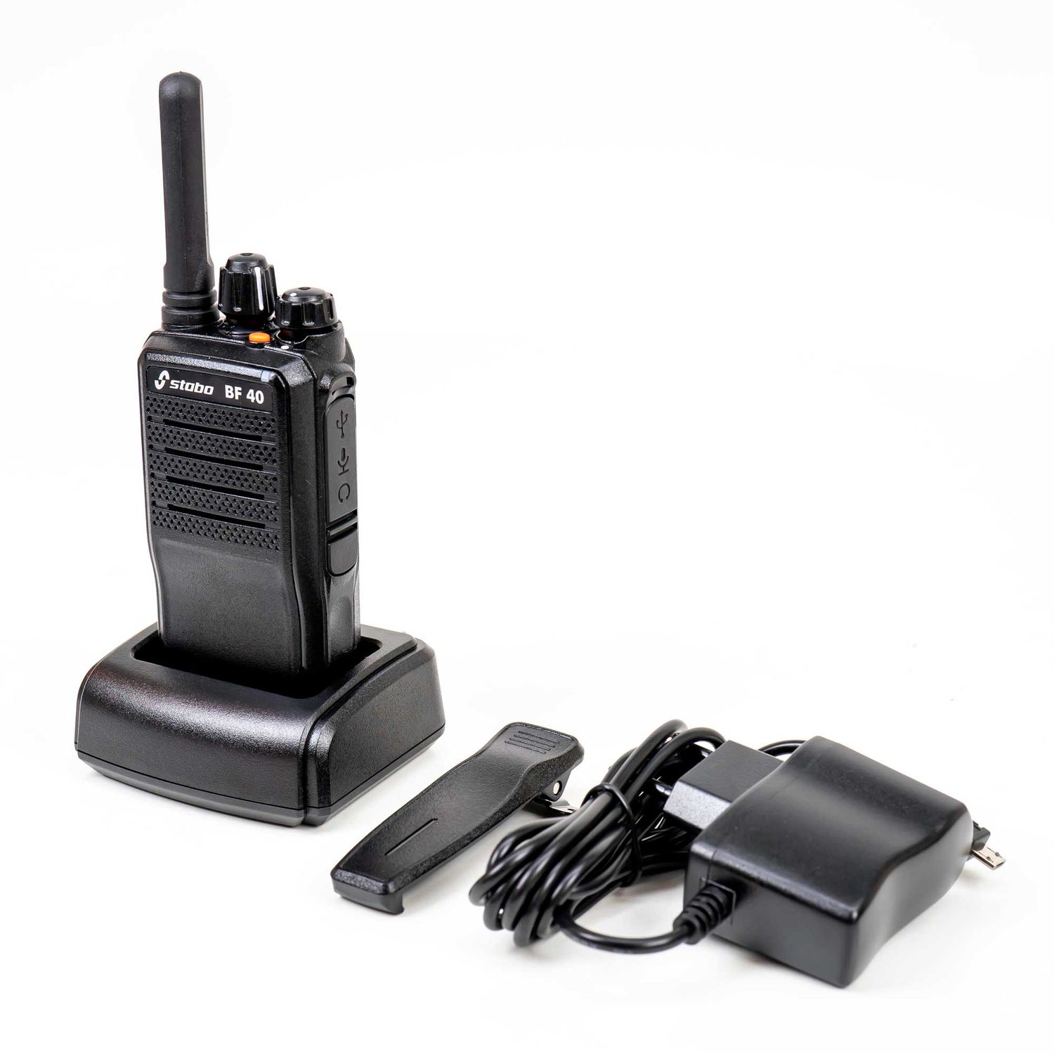 Statie radio UHF portabila Stabo BF-40 programabila 400-470 MHZ fotografia produsului View 3 L