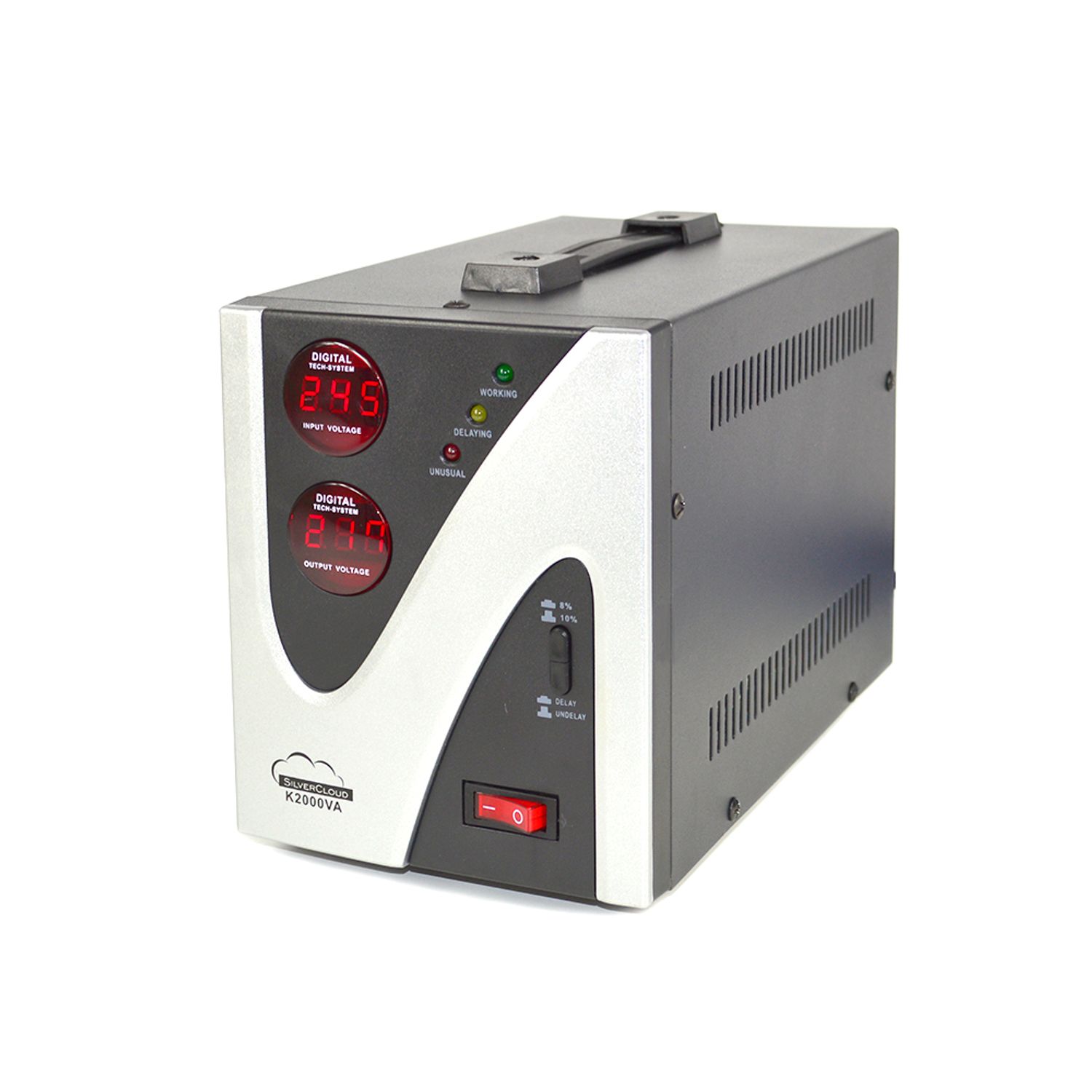 Stabilizator de tensiune SilverCloud 2000VA 1200W 9.1A fotografia produsului View 3 L