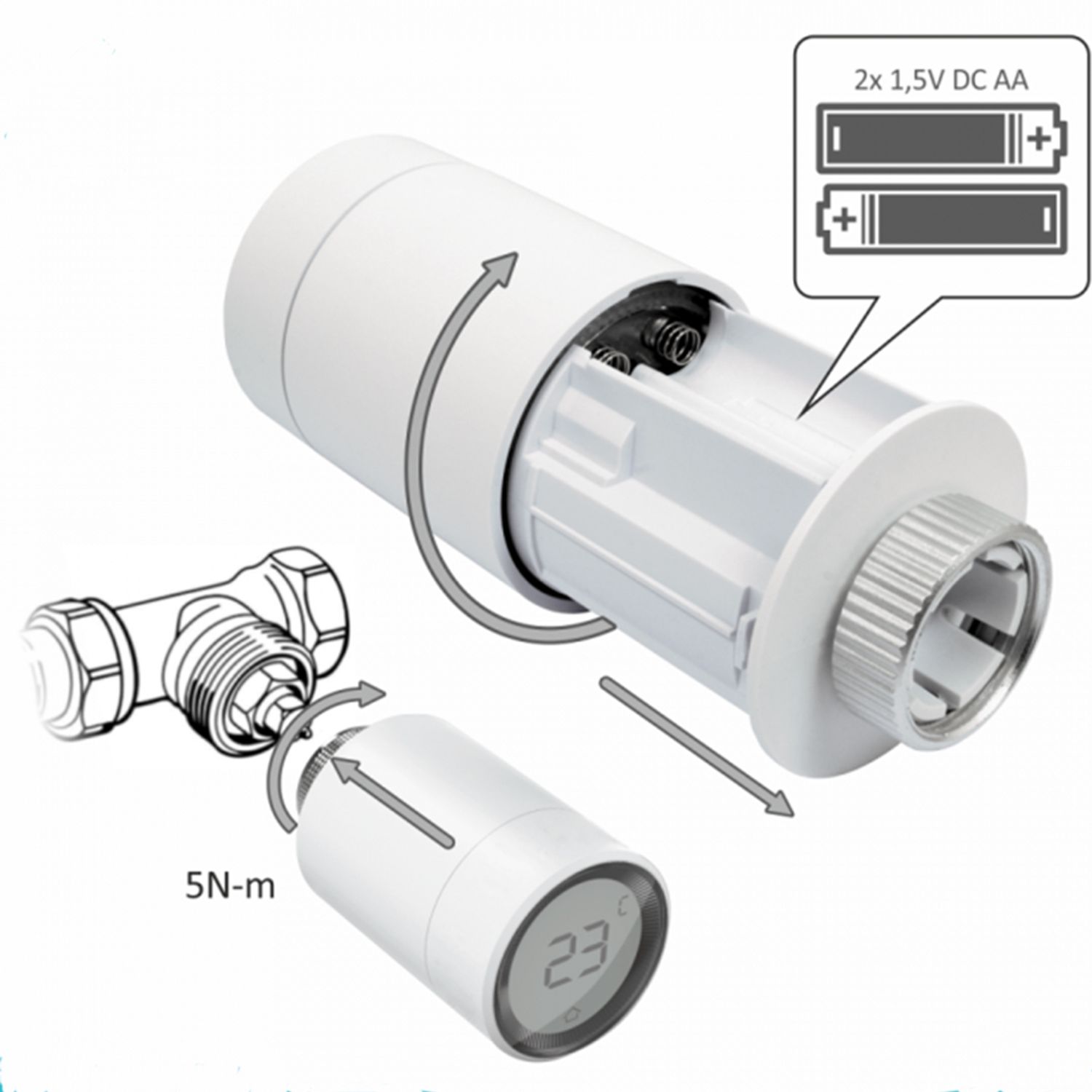 Robinet inteligent cu display PNI Elro RV11 fotografia produsului View 5 L
