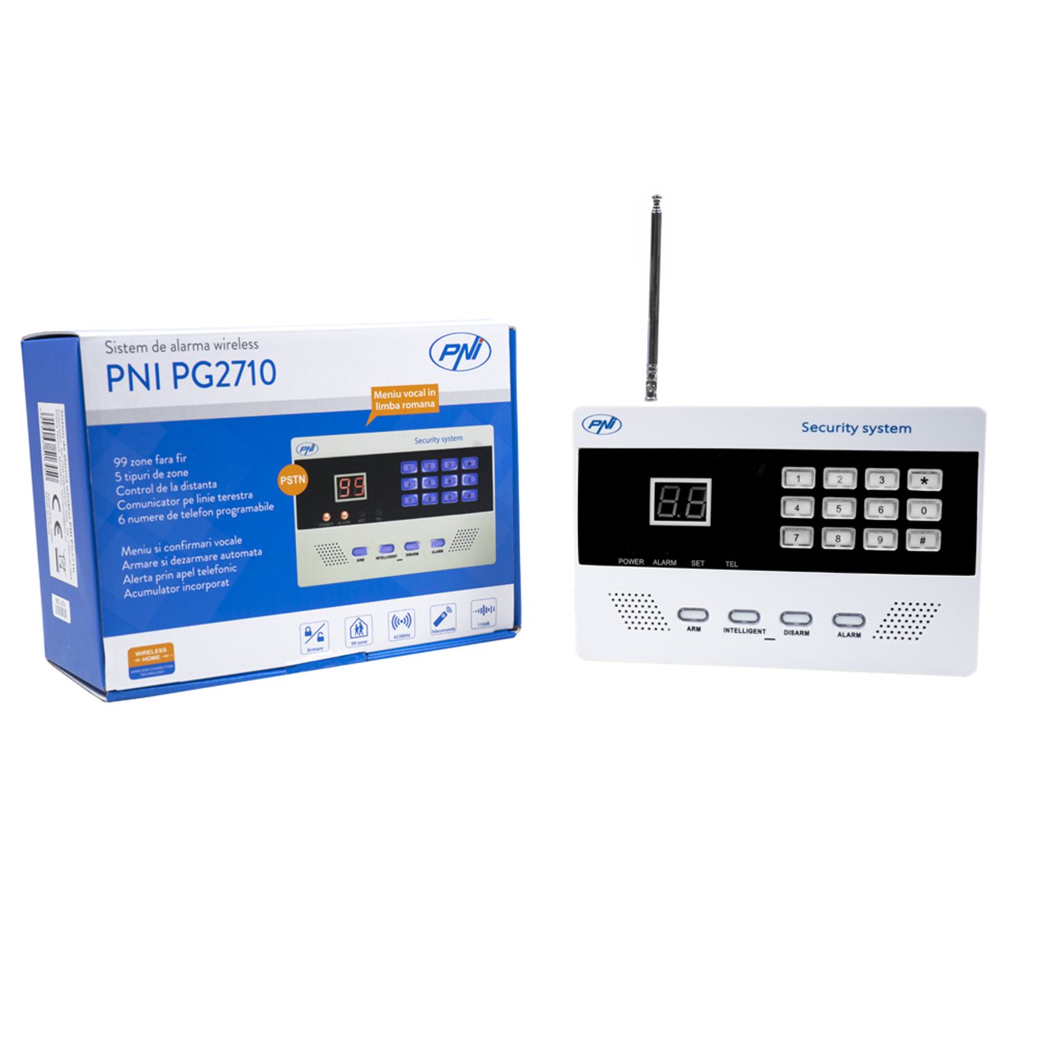 Sistem de alarma wireless PNI PG2710 linie terestra fotografia produsului