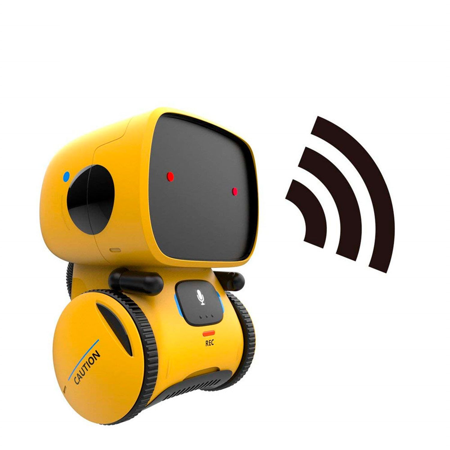 Robot inteligent interactiv PNI Robo One, control vocal, butoane tactile, galben fotografia produsului View 3 L