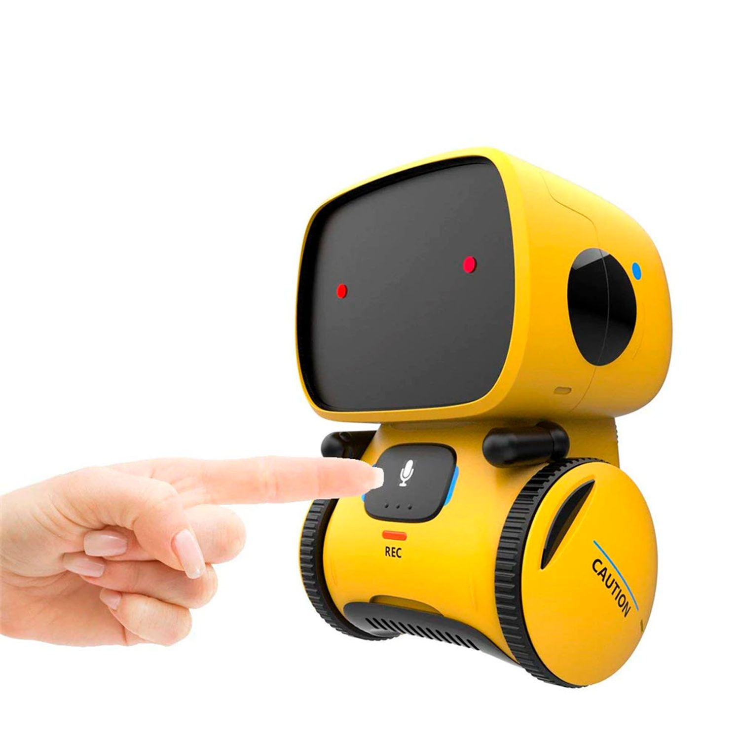 Robot inteligent interactiv PNI Robo One, control vocal, butoane tactile, galben fotografia produsului View 4 L