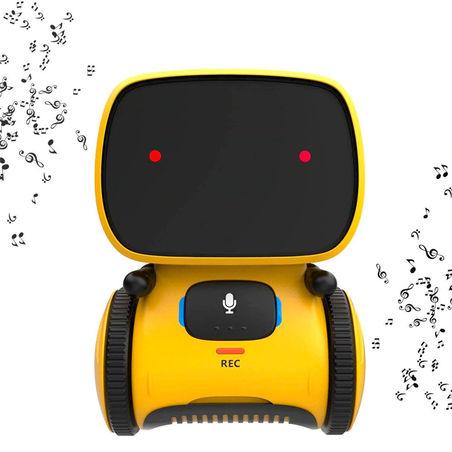 Robot inteligent interactiv PNI Robo One, control vocal, butoane tactile, galben fotografia produsului View 6 L