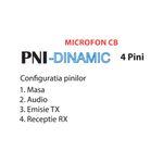 Microfon PNI Dinamic cu 4 pini pentru statie radio CB fotografia produsului View 4 S