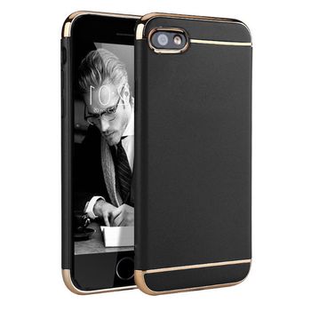 Husa telefon apple iphone 8 ofera protectie subtire 3in1 lux black matte full