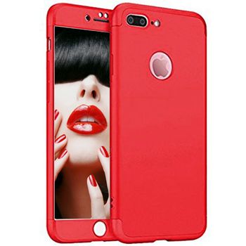 Husa telefon apple iphone 7 ofera protectie subtire 3in1 lux design red