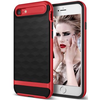 Husa telefon apple iphone 7 ofera protectie subtire mosaic red