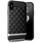 Husa telefon Apple Iphone 10, Iphone X ofera protectie Subtire Mosaic Silver fotografia produsului