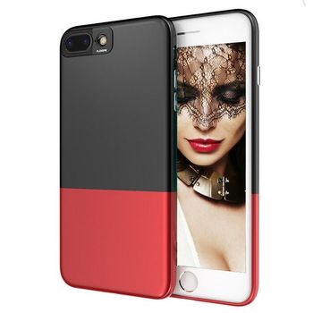 Husa telefon iphone 7 ofera protectie 2in1 ultrasubtire color lux