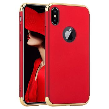 Husa telefon apple iphone xs ofera protectie 3in1 ultrasubtire lux red matte