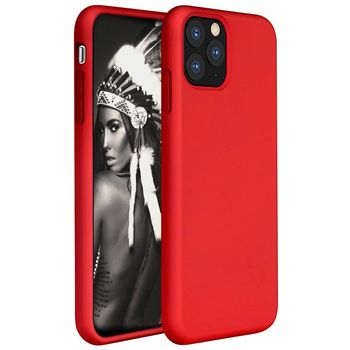 Husa telefon apple iphone 11 pro ofera protectie lux ultrasubtire soft silk red
