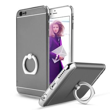 Husa telefon Iphone 6/6S offera protectie 3in1 Ultrasubtire – Grey S Ring Case TotulPerfect Iphone imagine noua 2022