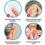 Set 2 Bucati Magneti ajutor in Renuntarea la Fumat, Acupresura cu Magneti anti Fumat, Renunta la Fumat usor, Aurii, TotulPerfect fotografia produsului View 9 S