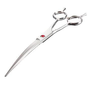 Foarfeca profesionla tuns curbata cosmetica animale - caini, pisici - 7 inch red pearl