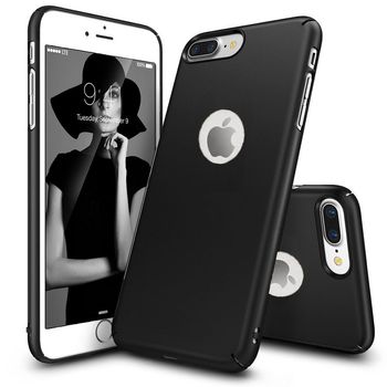 Husa telefon Iphone 7 Plus ofera protectie Ultrasubtire – Silk Black Matte Case TotulPerfect Iphone imagine noua 2022