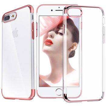 Husa telefon iphone 6/6s ofera protectie ultrasubtire - clear rose