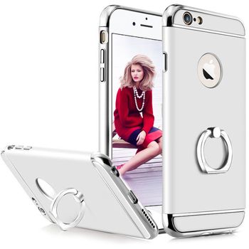 Husa telefon Iphone 6/6S ofera protectie 3in1 Ultrasubtire – Silver S Ring Case TotulPerfect Iphone imagine noua 2022