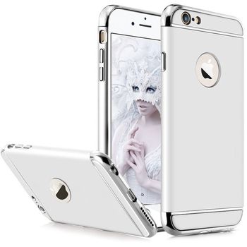 Husa telefon iphone 6/6s plus ofera protectie 3in1 ultrasubtire - silver