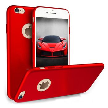 Husa telefon iphone 7 ofera protectie ultrasubtire - silk red matte