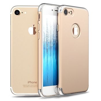 Husa telefon iphone 7 plus ofera protectie 3in1 ultrasubtire -lux gold s matte