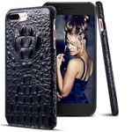 Husa telefon Piele Naturala Crocodil African Iphone 7 Dark Blue fotografia produsului