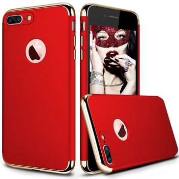 Husa telefon iphone 7 plus ofera protectie 3in1 ultrasubtire - lux red matte