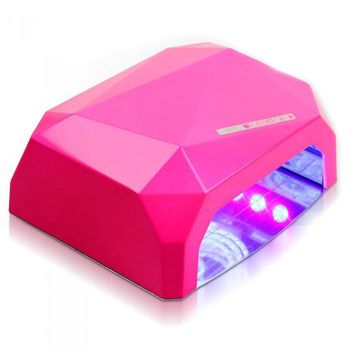Lampa unghii led + uv unghii 36w - roz + gel color cadou!