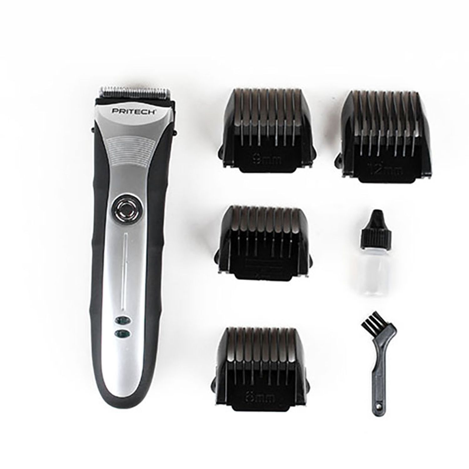Masina de tuns-Trimmer reincarcabil Pritech Profesional Salon -Silver fotografia produsului View 2 L