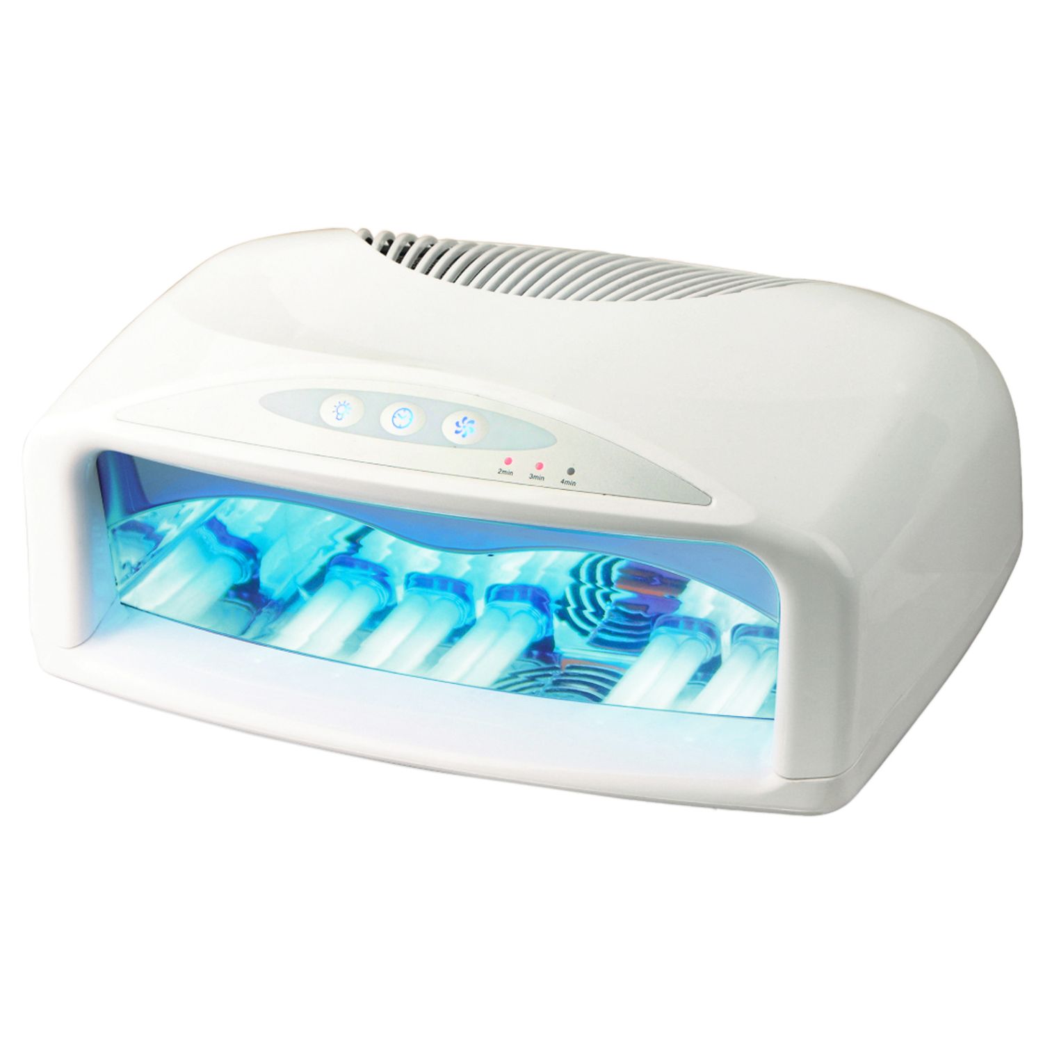 Lampa Uv  Unghii Profesionala 54 W Alba Timer + Ventilator + Gel Color Cadou! Lampa UvUnghii Profesionala 54 W Alba Timer + Ventilator + Gel Color Cadou! fotografia produsului