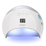 Set Lampa Unghii LED Unghii SunUv,21 Leduri SUN6 48W Dual UV LedProfesionala, 30s/60s/90s Timer LCD Display White, TotulPerfect + Gel Color fotografia produsului