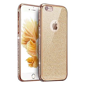 Husa telefon iphone 6 / 6s ofera protectie ultrasubtire - diamond crystal gold