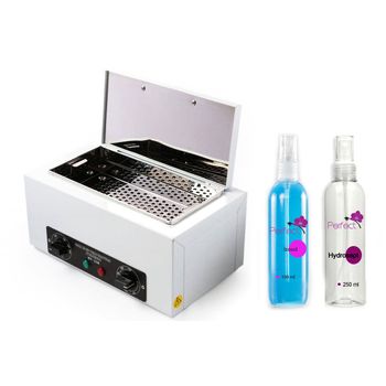 Set dezinfectare sterilizator aer cald pupinel salon, dezinectant instrumente, maini 100ml totulperfect,