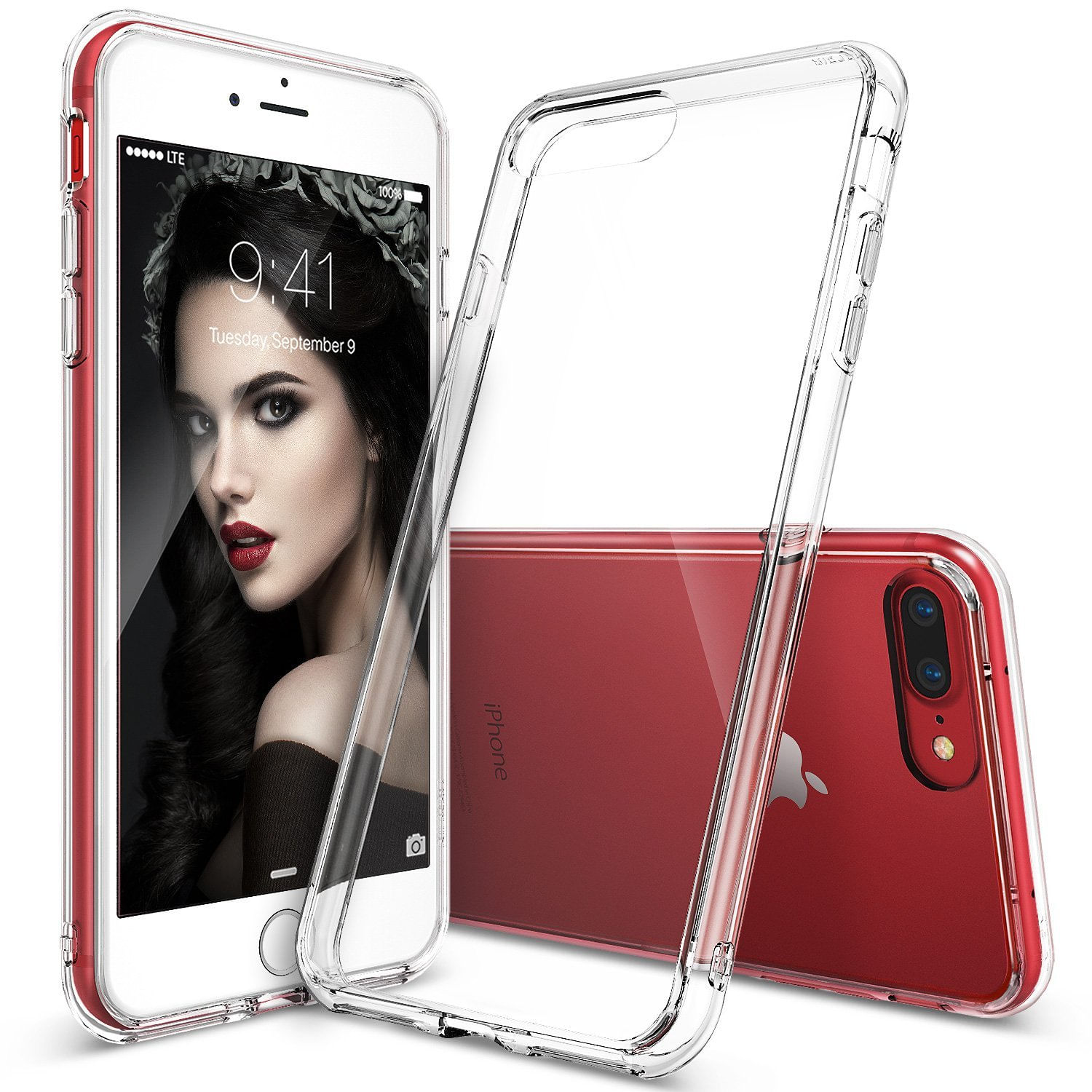 Husa telefon Iphone 7 Plus ofera protectie Ultrasubtire Silicon Moale- Clear fotografia produsului