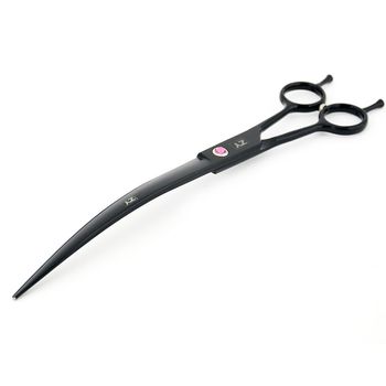 Foarfeca profesionisti tuns curbata cosmetica animale - caini, pisici - 8 inch black