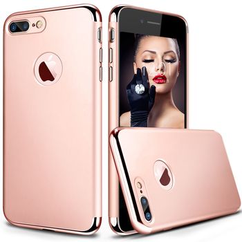 Husa telefon Iphone 7 ofera protectie 3in1 Ultrasubtire – Lux Rose Case TotulPerfect Iphone imagine noua 2022