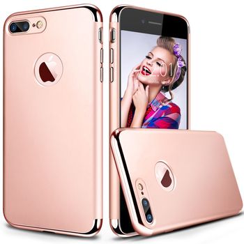 Husa telefon iphone 7 plus ofera protectie 3in1 ultrasubtire - lux rose