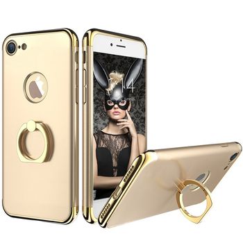 Husa telefon iphone 7 plus ofera protectie 3in1 ultrasubtire - lux gold g ring