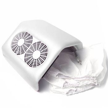 Aspirator - colector praf pentru unghii profesional alb totulperfect cu 2 ventilatoare