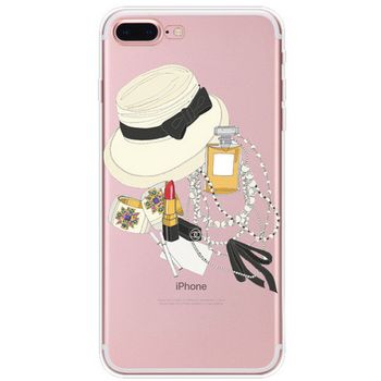 Husa telefon iphone 7 plus ofera protectie silicon moale ultrasubtire - pretty girl