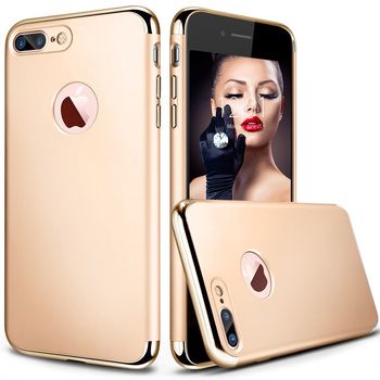 Husa telefon iphone 7 ofera protectie 3in1 ultrasubtire - lux gold g