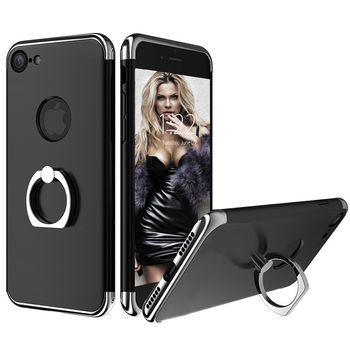 Husa telefon Iphone 7 ofera protectie 3in1 Ultrasubtire – Lux Black S Ring Case TotulPerfect Iphone imagine noua 2022