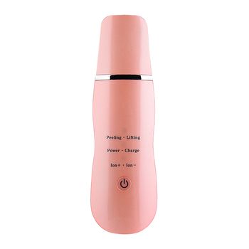 Aparat cosmetic skin scrubber, peeling exfoliator facial, multi-functional face lifting beauty machine, peach, totulperfect