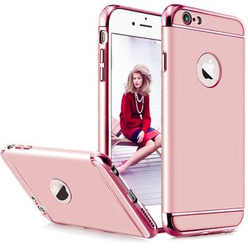 Husa telefon Iphone 6 Plus/6S Plus ofera protectie 3in1 Ultrasubtire – Rose Case TotulPerfect Iphone imagine noua 2022