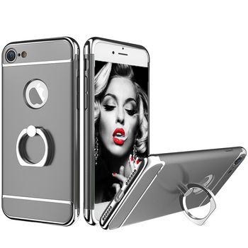 Husa telefon iphone 7 ofera protectie 3in1 ultrasubtire - deluxe grey ring